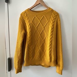 Cable-knit sweater